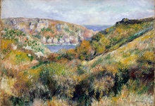 Hills around Moulin Huet Bay, Guernsey 1883 46x65cm oilcanvas The Metropolitan Museum of Art, New York